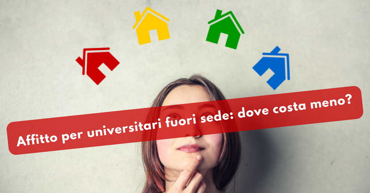 Affitto per universitari fuori sede, dove costa meno - Commercity Blog